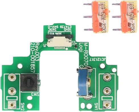 Bestparts Mouse Hot-Swap Switch زر Green Board Board Protection + Microswitch for Logitech G Pro Wireless Gaming Mouse in Saudi Arabia
