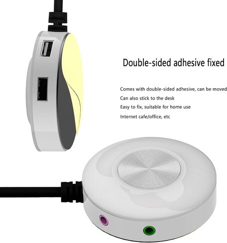 TUMASTER Desktop PC Computer Case Power Switch PC Power Button On Off Key with 1.6m Cables(2USB+Audio+Restart Key) Computer Host Button D-03-White in Kuwait