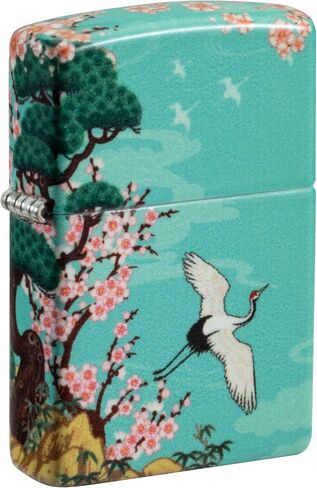 Zippo Lighter: Asian Crane Birds, Glow-in-The-Dark - 540 Color 81691 in Saudi Arabia