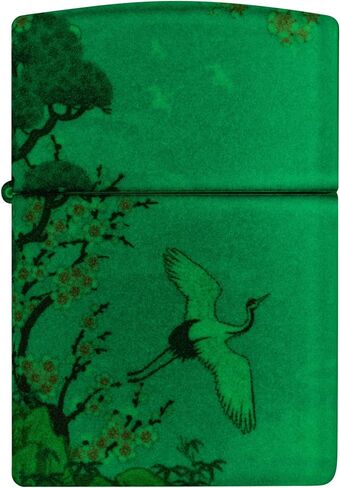 Zippo Lighter: Asian Crane Birds, Glow-in-The-Dark - 540 Color 81691 in Saudi Arabia
