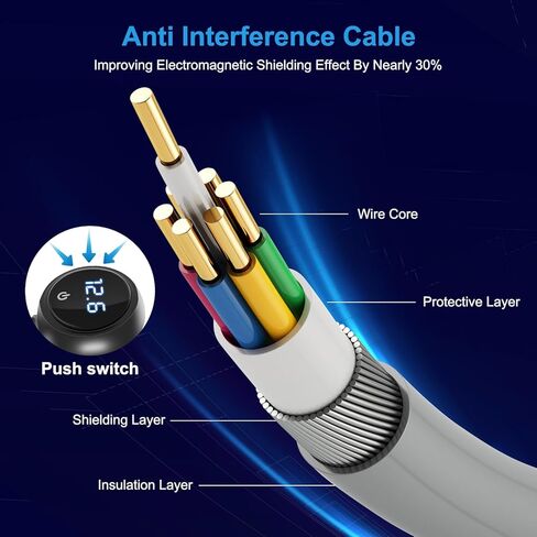 3 في 1 starlink mini cable ، شاحن usb c/dc/car 10ft/3M/DC/CAR إلى كابل بديل DC لكابل طاقة Starlink mini in Kuwait