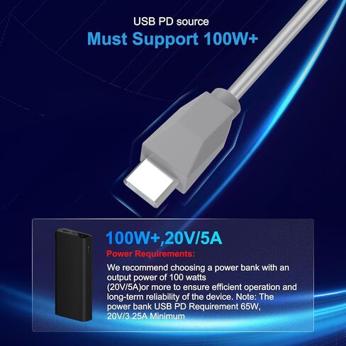 3 في 1 starlink mini cable ، شاحن usb c/dc/car 10ft/3M/DC/CAR إلى كابل بديل DC لكابل طاقة Starlink mini in Kuwait