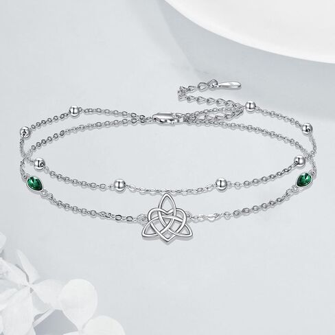 VONALA Butterfly Anklets 925 Sterling Silver Dainty Adjustable Butterfly Layered Chain Ankle Foot Link Ankle Bracelets Beach Jewelry Gift for Women in Kuwait