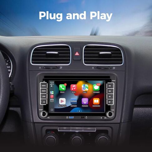 سيارات راديو لـ VW Polo Golf 5 6 Skoda Touran Jetta Passat Polo Seat Mit Carplay Android Auto Bluetooth in Kuwait