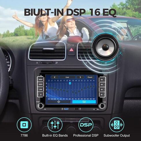 سيارات راديو لـ VW Polo Golf 5 6 Skoda Touran Jetta Passat Polo Seat Mit Carplay Android Auto Bluetooth in Kuwait