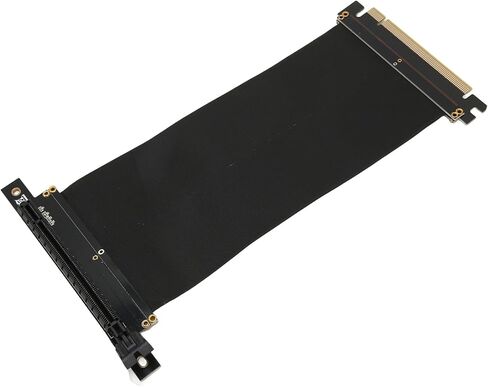 Zjchao PCIe 3.0 x16 GPU Extender Riser Cable 20cm ذكر أسود إلى أنثى لـ GTX1080 GTX1080TI RTX2060 RTX2080 RX570 تمديد سطح المكتب in Saudi Arabia