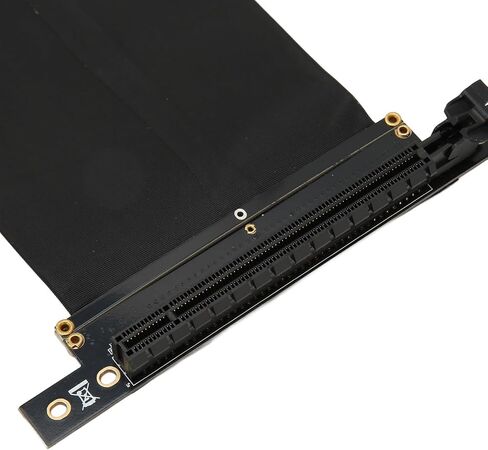 Zjchao PCIe 3.0 x16 GPU Extender Riser Cable 20cm ذكر أسود إلى أنثى لـ GTX1080 GTX1080TI RTX2060 RTX2080 RX570 تمديد سطح المكتب in Saudi Arabia