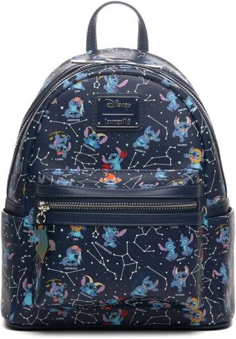 Loungefly Disney Lilo & Stitch Zodiac Glow In The Dark All-Over Print Womens Backpack in Saudi Arabia