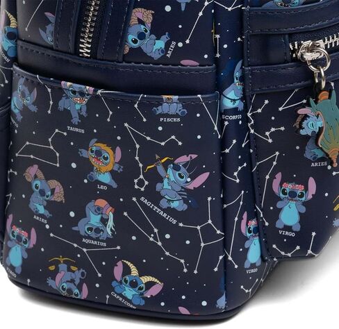 Loungefly Disney Lilo & Stitch Zodiac Glow In The Dark All-Over Print Womens Backpack in Saudi Arabia