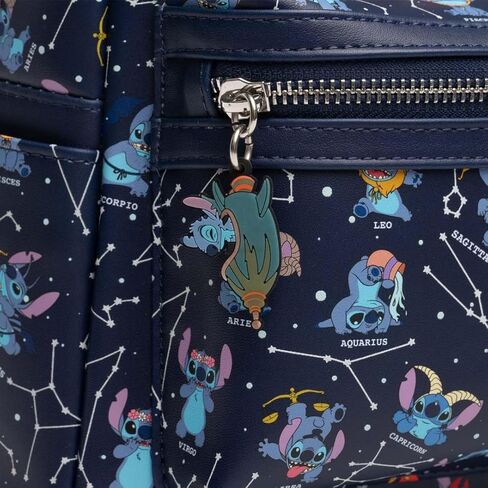 Loungefly Disney Lilo & Stitch Zodiac Glow In The Dark All-Over Print Womens Backpack in Saudi Arabia