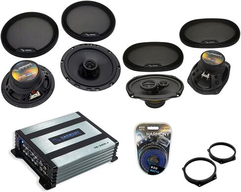 Ammonony Audio R69 متوافق مع Mini Cooper 2002-2006 6x9 450W مكبرات الصوت ، R65 6.5 "300W مكبرات صوت و HA-A400.4 أمبير in Kuwait