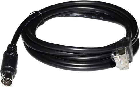 RJ45 إلى MINI DIN 8P MD8 MALE CONNECTOR RS422 كابل اتصالات البرمجة لـ MONITOUCH HMI MJ2 إلى FX (5 أمتار) in Saudi Arabia