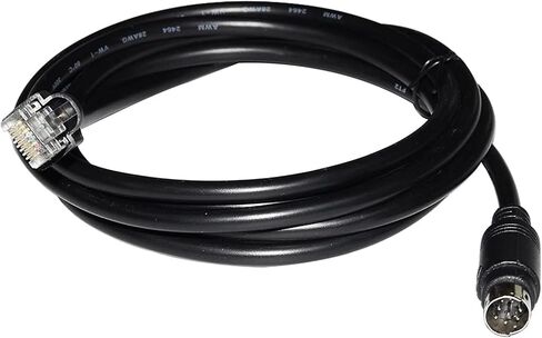 RJ45 إلى MINI DIN 8P MD8 MALE CONNECTOR RS422 كابل اتصالات البرمجة لـ MONITOUCH HMI MJ2 إلى FX (5 أمتار) in Saudi Arabia
