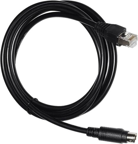 RJ45 إلى MINI DIN 8P MD8 MALE CONNECTOR RS422 كابل اتصالات البرمجة لـ MONITOUCH HMI MJ2 إلى FX (5 أمتار) in Saudi Arabia