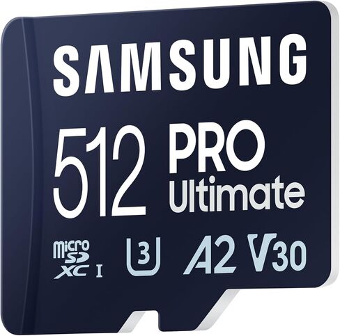 بطاقة ذاكرة MicroSD في نهاية المطاف Samsung Pro ، محول ، 512 جيجا بايت MicroSDXC ، تصل إلى 200 ميجابايت/ثانية ، 4K UHD ، UHS-I ، الفئة 10 ، U3 ، V30 ، A2 للكاميرا ، الطائرات بدون طيار ، ألعاب ، الهواتف ، الأجهزة اللوحية ، MB-MY512SA/CA [إصدار كندا] in Saudi Arabia