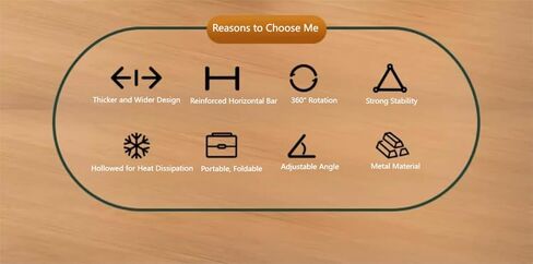 360 ° حامل كمبيوتر محمول دوار-أجهزة كمبيوتر محمولة قابلة للطي قابلة للطي وقابلة للطي للمحمولة المحمولة لـ MacBook Pro/Air ، Dell ، HP ، 10-16 "، تدعم ما يصل إلى 10 كجم ، معدن أسود in Kuwait