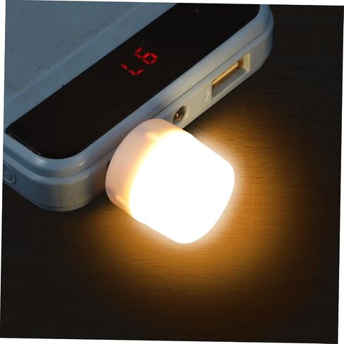 POPETPOP 10pcs USB Portable LED Night Light Warm Ambient Lighting for Car Interior Laptop Use Saving USB Socket Easy Installation in Saudi Arabia