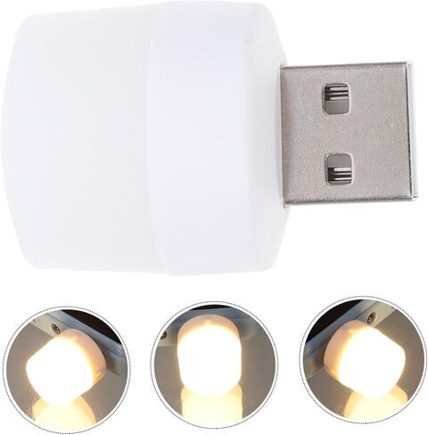 POPETPOP 10pcs USB Portable LED Night Light Warm Ambient Lighting for Car Interior Laptop Use Saving USB Socket Easy Installation in Saudi Arabia