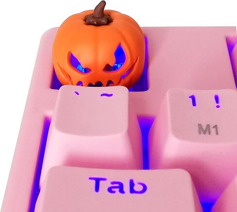 لطيف Keycaps 3D Halloween Pumpkins Custom Keycaps ، ESC Key للوحة المفاتيح الميكانيكية OEM R4 ملف تعريف Keycap Funder Base Base Base Base Base Base in Kuwait