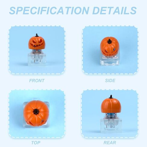 لطيف Keycaps 3D Halloween Pumpkins Custom Keycaps ، ESC Key للوحة المفاتيح الميكانيكية OEM R4 ملف تعريف Keycap Funder Base Base Base Base Base Base in Kuwait