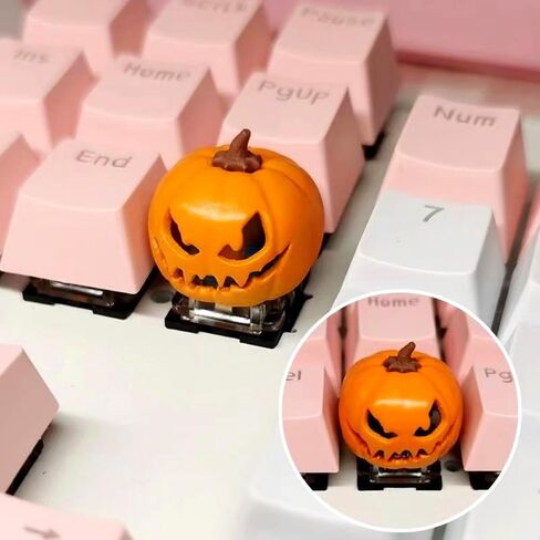 لطيف Keycaps 3D Halloween Pumpkins Custom Keycaps ، ESC Key للوحة المفاتيح الميكانيكية OEM R4 ملف تعريف Keycap Funder Base Base Base Base Base Base in Kuwait