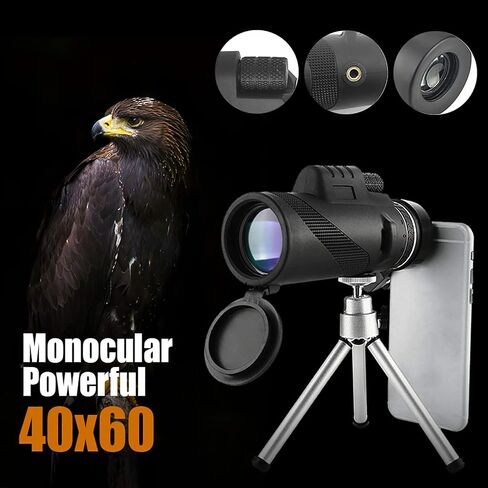 Monoculars Telescope High Power Telescope 40x60 Monocular High Powered Telescope Mobile Phone Telescope, Great for Bird Watching Hiking Camping Wildlife for Adult Binoculars in Saudi Arabia