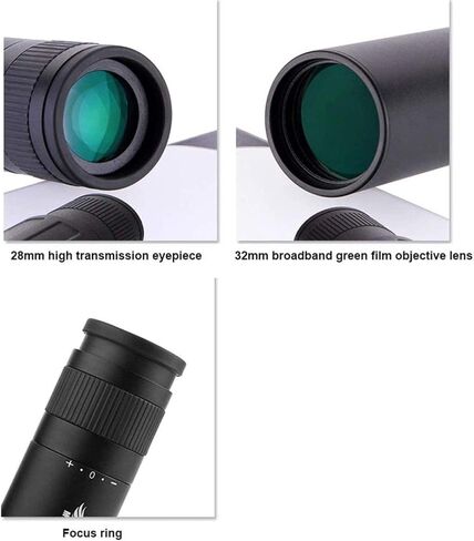 Monoculars Telescope High Power Spotting Scope Telescope,7x32 Binoculars Wide Angle with Light Night Low Vision, Metal Large Eyepiece Waterproof Clear Binocular for Easy Focus Telescope Bino in Saudi Arabia