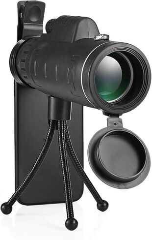 Monoculars Telescope High Power 40X60 BAK4 Mini Monocular Outdoor Camping Scopes with Compass Phone Clip Tripod Binoculars in Saudi Arabia