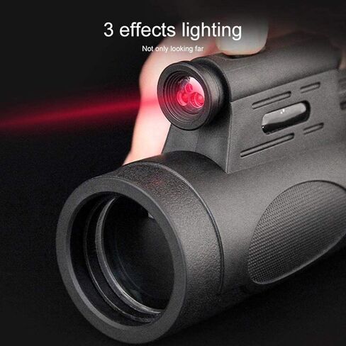 مناظير محمولة عالية الطاقة 10x40 مع BAK4 PRISM LENS أحادي المصباح والضوء الليلي ومحول الهواتف الذكية والهواتف الذكية وترايبود in Saudi Arabia