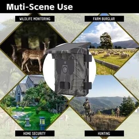 HC-600A Camera Trail Camera 50mp 4K مع رؤية ليلية ، حركة كاميرا لاسلكية مقاومة للماء يتم تنشيطها باستخدام بطاقة الذاكرة وجبل in Saudi Arabia