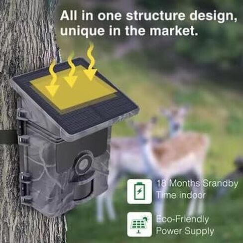 HC-600A Camera Trail Camera 50mp 4K مع رؤية ليلية ، حركة كاميرا لاسلكية مقاومة للماء يتم تنشيطها باستخدام بطاقة الذاكرة وجبل in Saudi Arabia