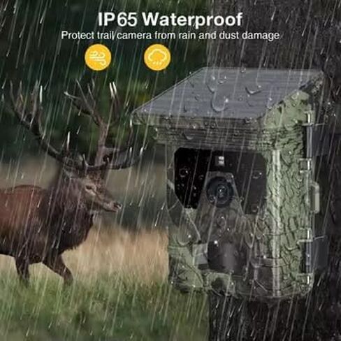 HC-600A Camera Trail Camera 50mp 4K مع رؤية ليلية ، حركة كاميرا لاسلكية مقاومة للماء يتم تنشيطها باستخدام بطاقة الذاكرة وجبل in Saudi Arabia
