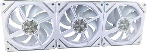 Computer Case Fans Reverse 120mm ARGB - 5V 3Pin PWM Daisy Chain, Infinity Mirror Module for PC Cases & Liquid Cooling (White) in Kuwait