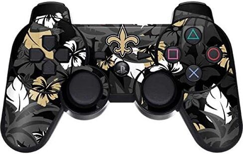 ألعاب Skinit Scenit Maming Skin متوافقة مع وحدة التحكم اللاسلكية Dual Frook PS3 - تصميم طباعة استوائية نيو أورليانز المرخصة in Saudi Arabia