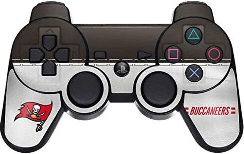 ألعاب Skinit Scenit Skining Skin متوافقة مع PS3 Dual Shock Wireless Controller - NFL Tampa Bay Buccaneers White Design in Saudi Arabia