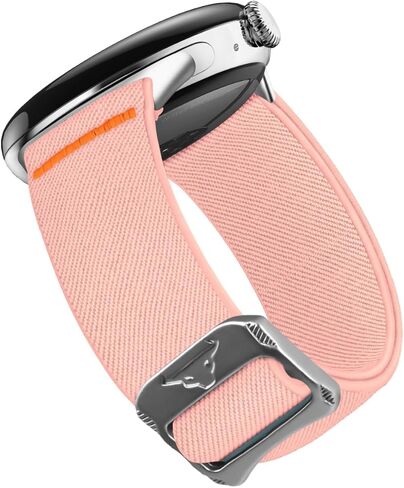 شريط نايلون مسدود لـ Google Pixel Watch 4/3 45 ملم ، حزام حلقة مرن ناعم للتنفس لمشاهدة البكسل 45 ملم مع موصل الفولاذ المقاوم للصدأ معشقًا in Kuwait