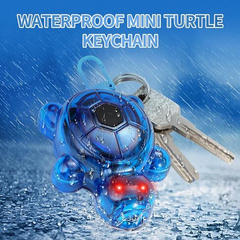 3PCS Set Turtle Keychain Flashlights, 7 Modes LED & SOS Emergency Rechargeable Mini Flashlight Key Ring Handbag Bag Purse Keychains Set Nurse Animal Keychain Lights, Outdoor Adventures (Small) in Kuwait