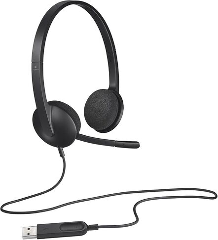 Logitech USB سماعة H340 لمكالمات وموسيقى الإنترنت (متجددة) in Saudi Arabia