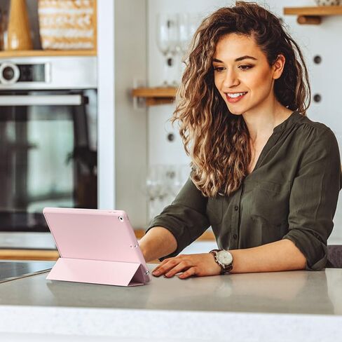 حالة لـ iPad Air 3 (10.5 بوصة 2019 ، الجيل الثالث) غطاء ذكي TPU الناعم الخفيف الوزن ، علبة النوم/الاستيقاظ التلقائي مع حامل القلم الرصاص لجيل iPad Air 3rd ، Pink in Kuwait