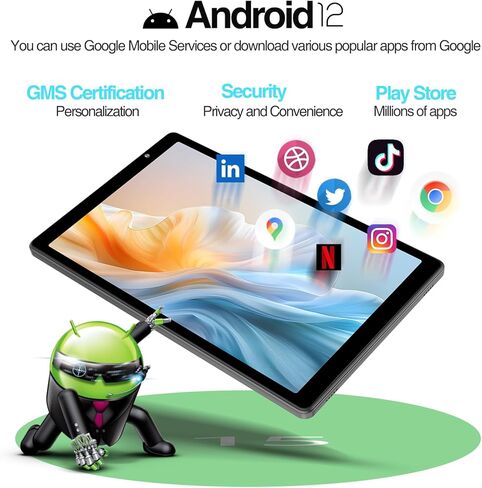 قرص 10 بوصة ، Android 10 Tablets 32 جيجابايت للبالغين ، معالج رباعي النواة ، شاشة IPS عالية الدقة ، كاميرا مزدوجة ، مدمجة في WiFi ، Bluetooth ، بطارية 6000mAh in Kuwait