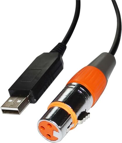 FT232RL USB إلى RS485 3PIN 3P DMX512 DMX 512 XLR CONTERTER CABLER for Freestyler Stage Comple (1.8m ، Color B) in Saudi Arabia