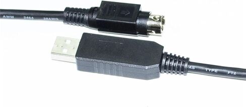 رقاقة USB إلى DIN 8 PIN MALE TCP6180 موصل RS232 كابل الاتصال التسلسلي لكاشف سلسلة GP-X (5 أمتار) in Kuwait