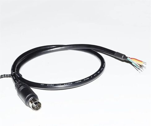 MINI DIN 4PIN 5PIN 6PIN 8PIN MD4 MD5 MD6 MD8 MALE CONNECTOR Programming Cable (1.0m ، MD 6-Pin) in Saudi Arabia