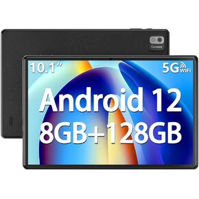 SGIN Tablets, 10 Inch Android Tablets with 8GB RAM 128GB ROM, MTK Octa-Core 2.0Ghz Processor, 1280 * 800 HD IPS Srceen, 5MP+8MP Camera, WiFi, Bluetooth, 6000mAh, Black in Kuwait