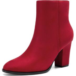 DREAM PAIRS Women's Chunky Block Heel Ankle Booties in Kuwait
