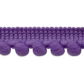 Trims by the Yard Lorlana Baby Pompom Fringe 3/8" | Purple | (5 Yard Cut) Trim in Kuwait