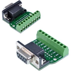 Oiyagai 2-Pack DB9 محول كتلة الطرفية الإناث-لوحة موصل التثبيت M1 ، 9 دبوس RS232 لمسمار وحدة الإشارة الطرفية للاتصال بالمنفذ التسلسلي ، بدون لحام in Kuwait