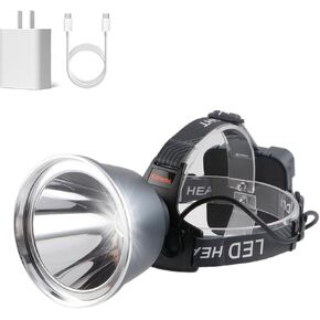 Super Bright LED Rechargeable Headlamp, 6 Adjustable Light Modes Waterproof Headlight, Constant Current Function, Lightweight, Perfect for Camping, Running, Hiking, Fishing, Outdoor Adventures in Saudi Arabia