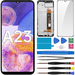 for Samsung Galaxy A23 Screen Replacement with Frame LCD Display Touch Digitizer Full Assembly Fix Glass with Repair Tools Kit SM-A235F (A235F/DS A235M/DS) in Kuwait