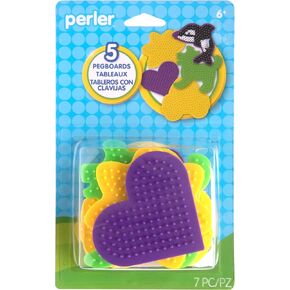 Perler SUV, Sailboat, Car, and Airplane Fuse Bead Pegboard Set with Ironing Paper, Multicolor, Small, 6 Piece in Kuwait